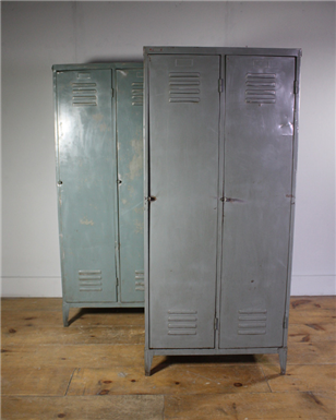 Grey and Light Blue Lockers