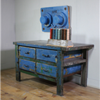 Blue 4x Drawer Workbench