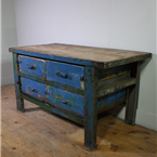Blue 4x Drawer Workbench