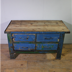 Blue 4x Drawer Workbench