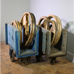Wooden Industrial Carts