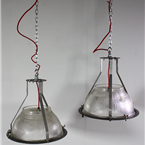Holophane Glass Pendant Lights