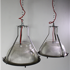 Holophane Glass Pendant Lights
