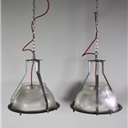 Holophane Glass Pendant Lights