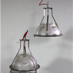 Holophane Glass Pendant Lights