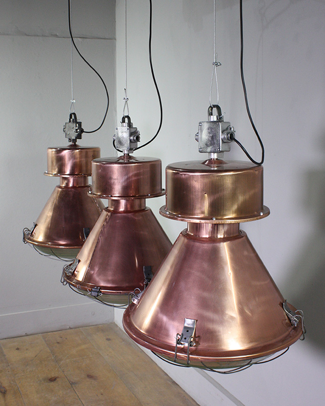 Copper Plated Industrial Pendants