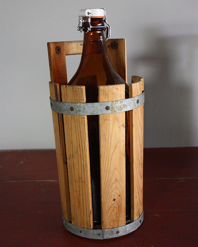 danish Beer Bottles in Wooden Crates.