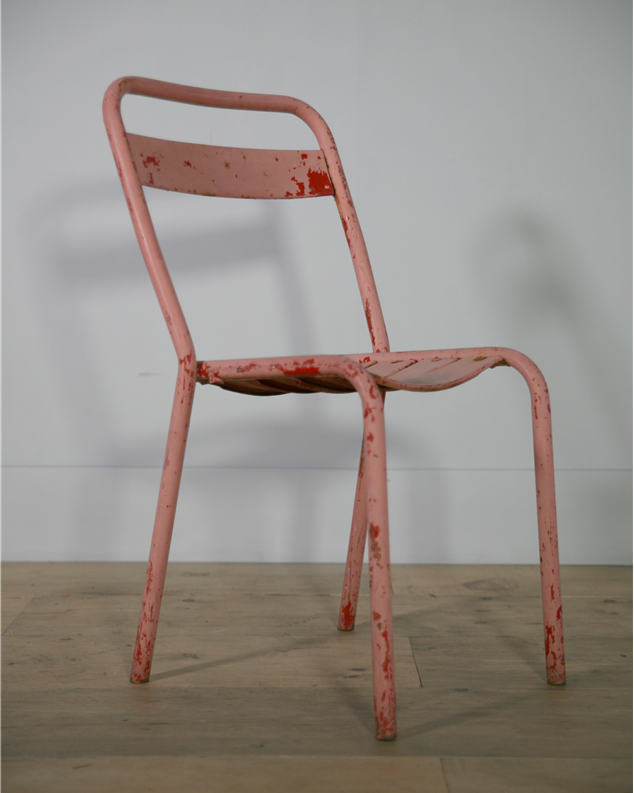 pink bistro chair