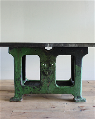 Large Industrial green table
