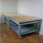 Blue 3 Metre Wooden Table