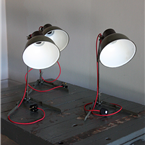 Czech Army Table Lamps