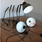 Czech Army Table Lamps