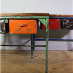 Orange Drawer Workbench / Table