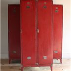 Red Metal Lockers