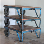 Small Blue Pallet Tables