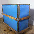 Blue industrial Storage trolley