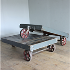 three wheeled low pallet tables