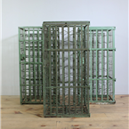 Green Metal Wine Cages.