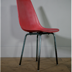moulded red chair